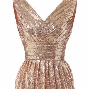 NEVER WORN Rose Gold formal dress!